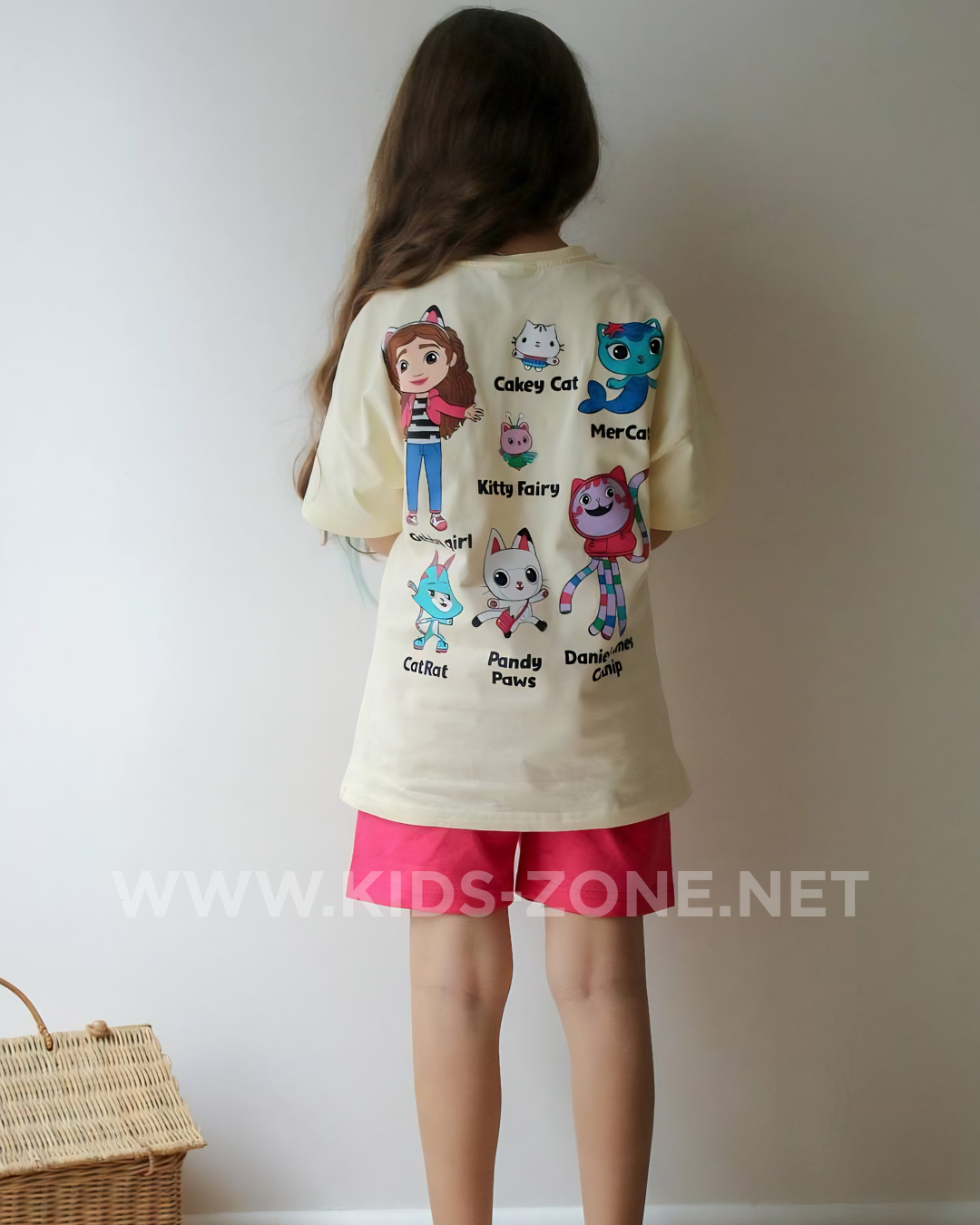 Ensemble Fille Gabby's Dollhouse 100% Coton (T-Shirt & Short) - Kids Zone Tunisie