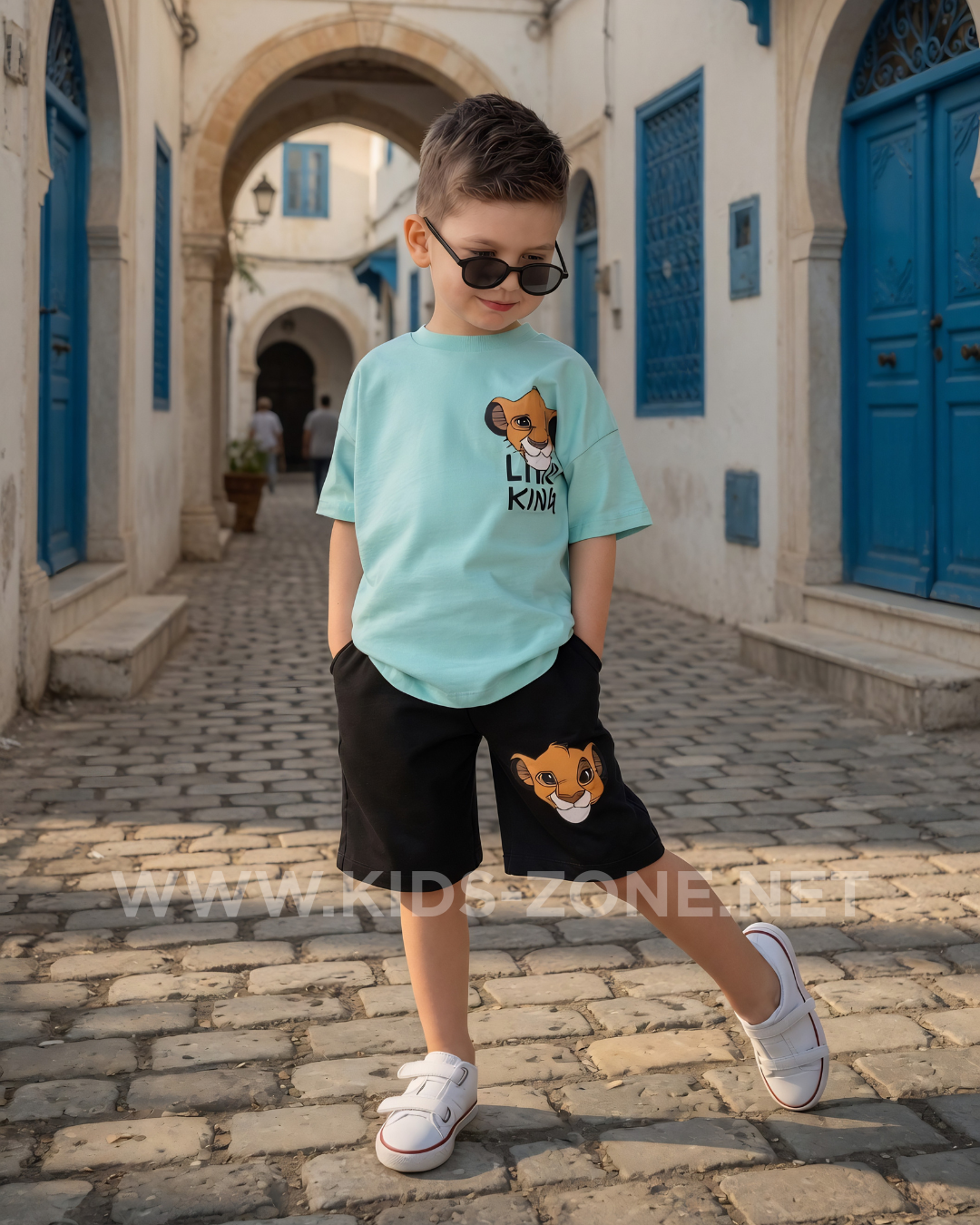 Ensemble Garçon Lion King 100% Coton (T-Shirt & Short) - Kids Zone Tunisie