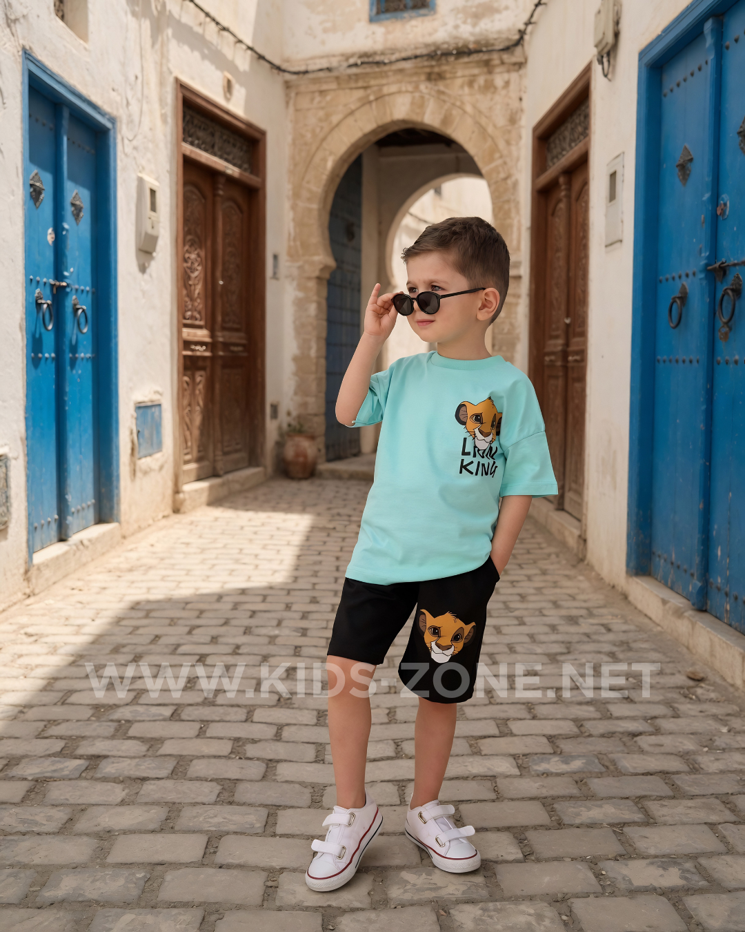 Ensemble Garçon Lion King 100% Coton (T-Shirt & Short) - Kids Zone Tunisie