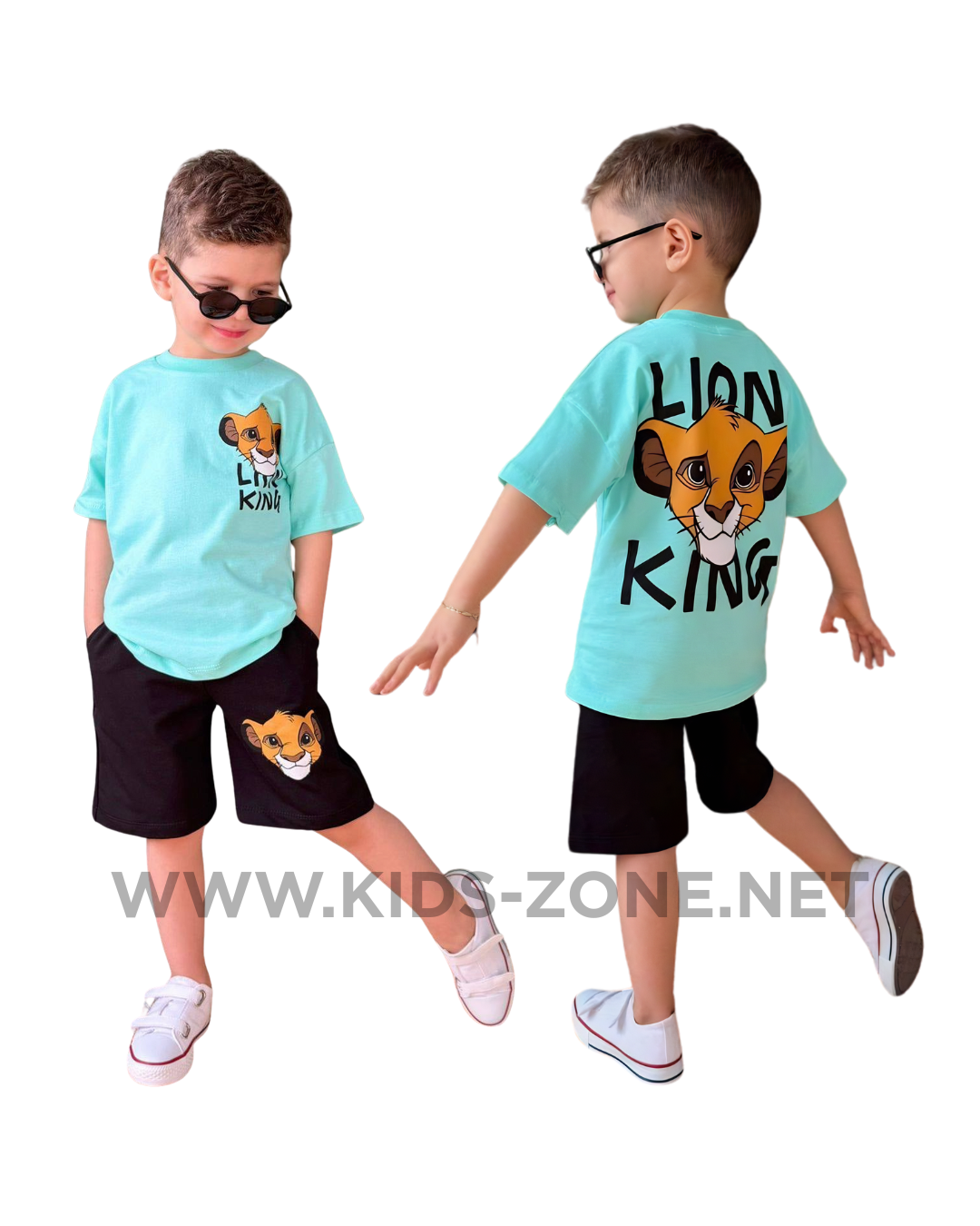 Ensemble Garçon Lion King 100% Coton (T-Shirt & Short) - Kids Zone Tunisie