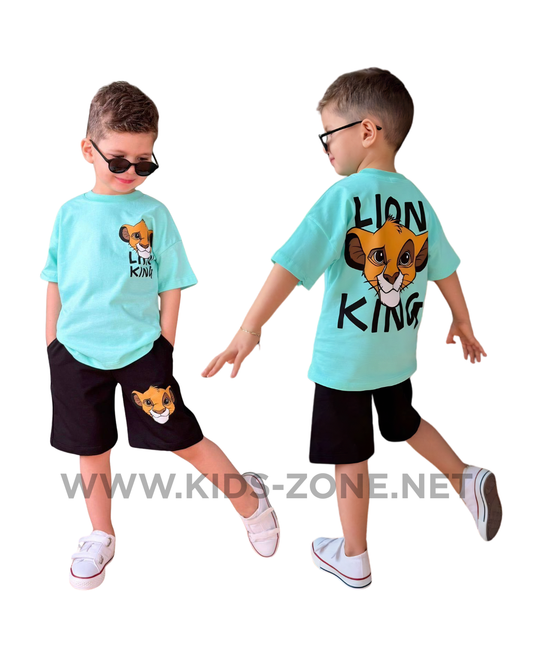 Ensemble Garçon Lion King 100% Coton (T-Shirt & Short) - Kids Zone Tunisie