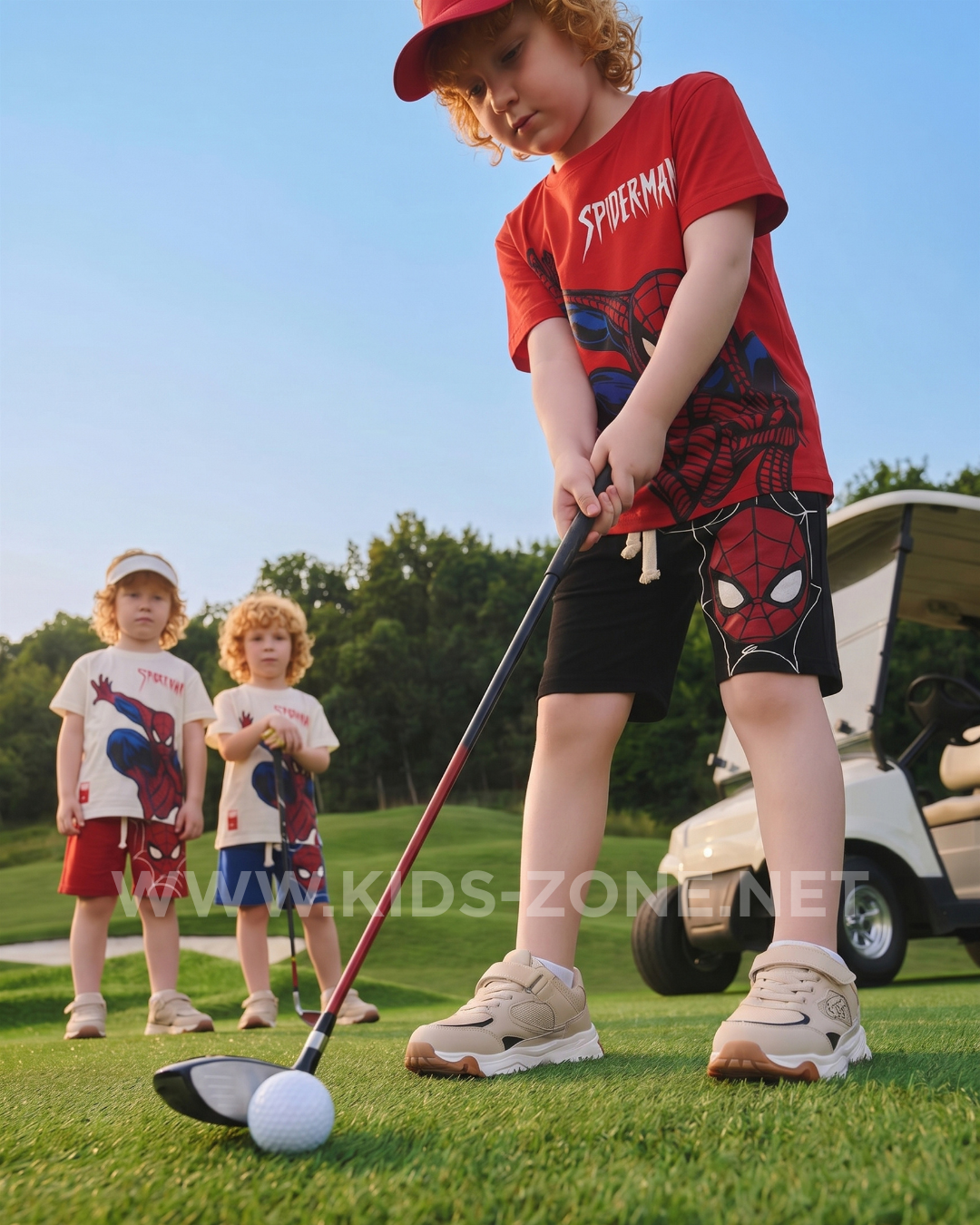 Ensemble Garçon Spider-Man 100% Coton Exclusive (T-Shirt & Short) - Kids Zone Tunisie
