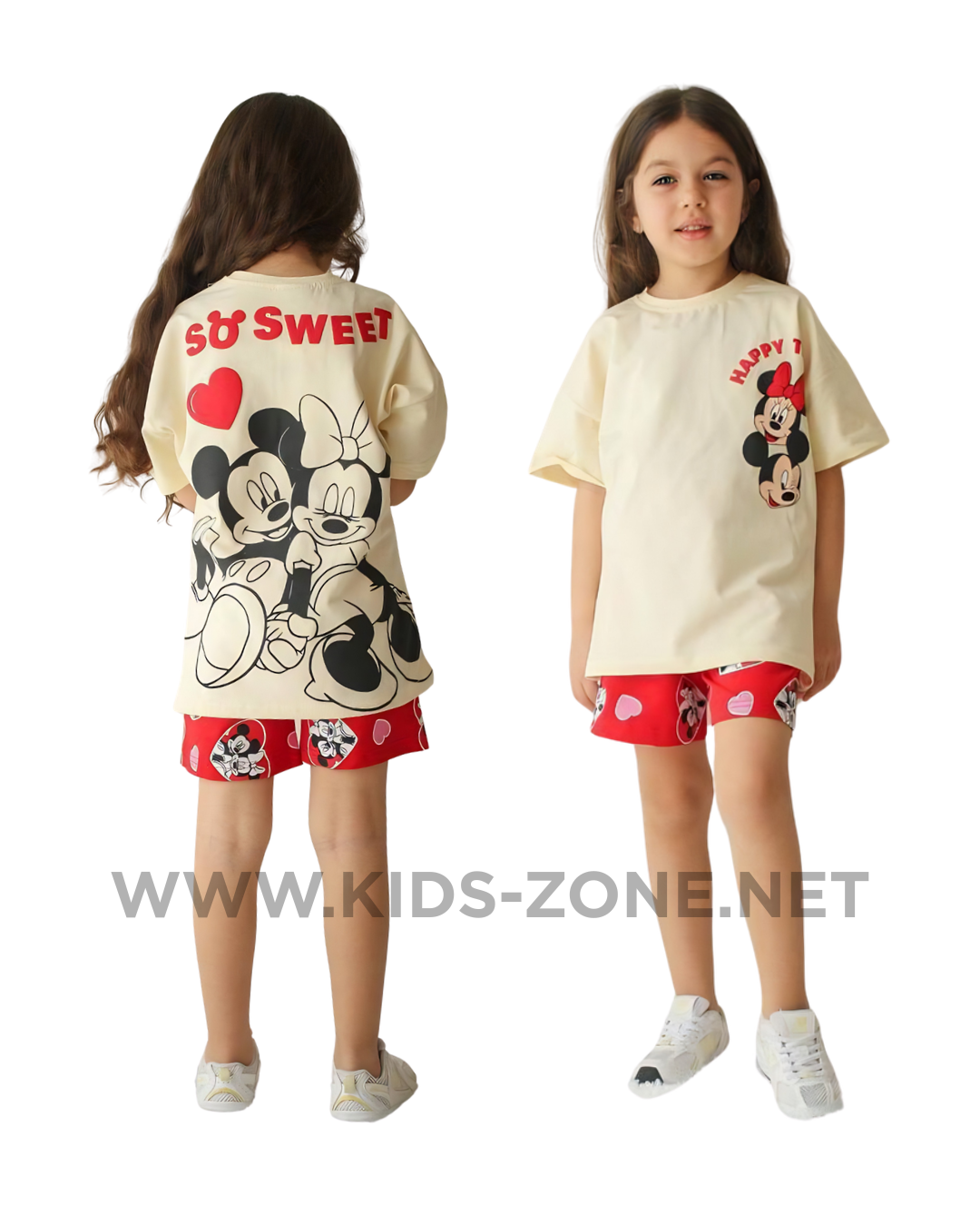 Ensemble Fille So Sweet 100% Coton (T-Shirt & Short) - Kids Zone Tunisie