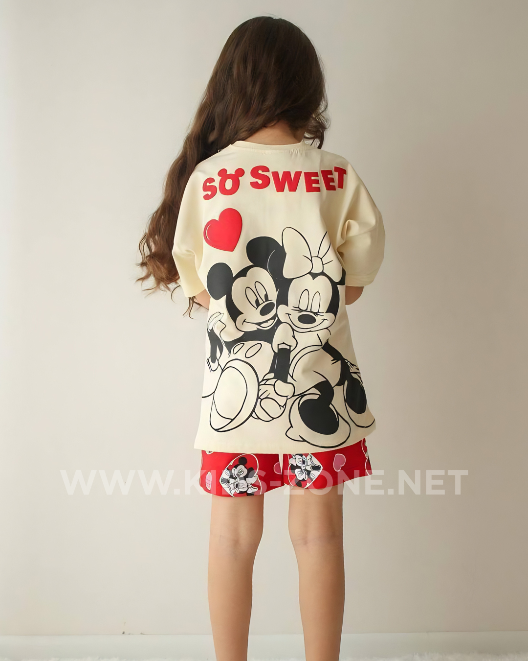 Ensemble Fille So Sweet 100% Coton (T-Shirt & Short) - Kids Zone Tunisie