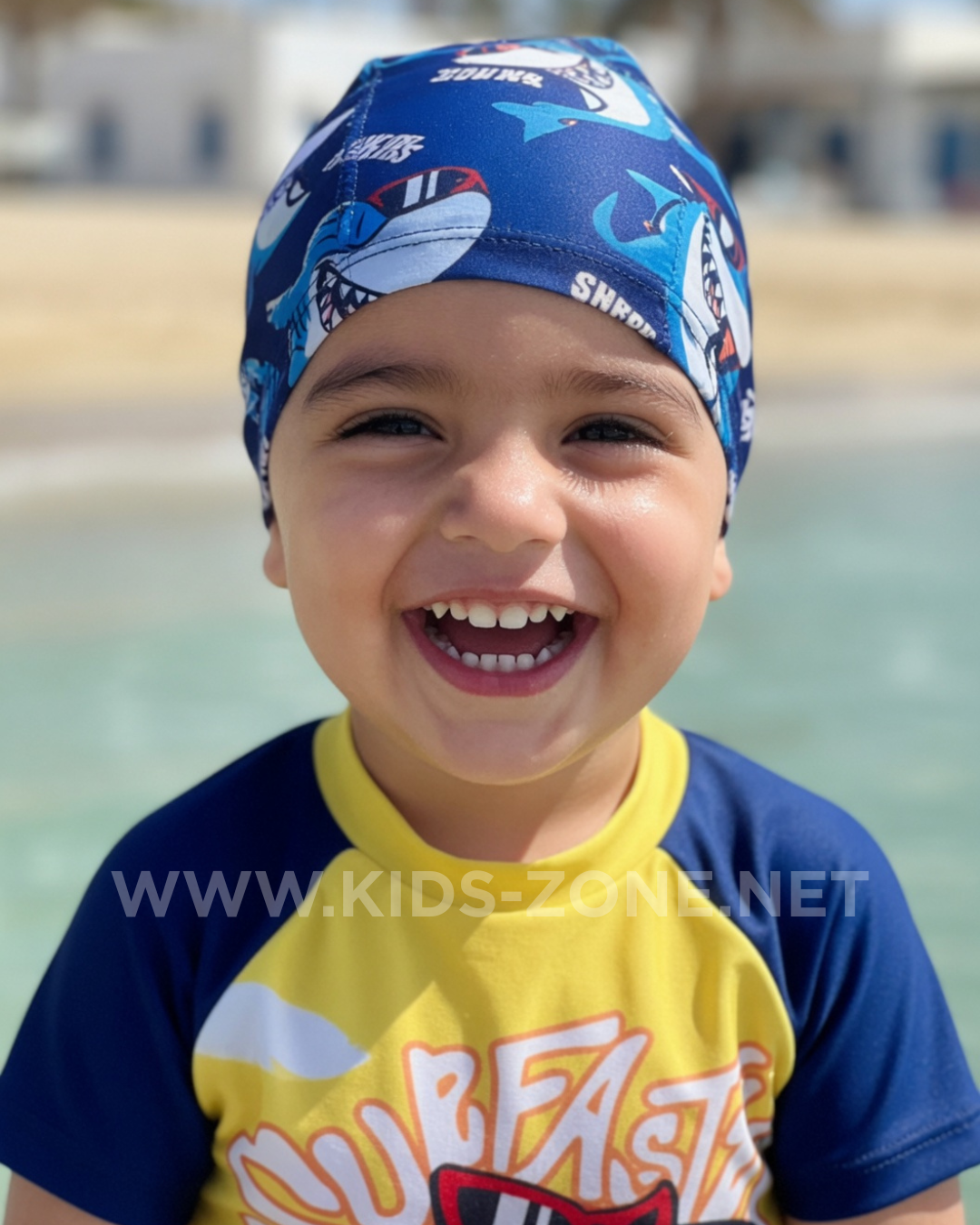 Maillot Garçon Requin Surf Master (Combishort avec Bonnet) - Kids Zone Tunisie