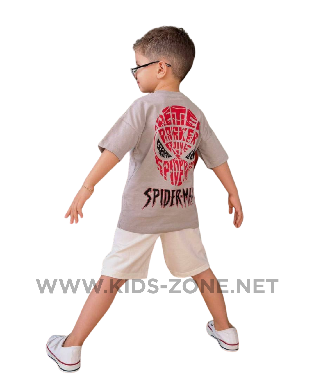 Ensemble Garçon Spider-Man 100% Coton (T-Shirt & Short) - Kids Zone Tunisie